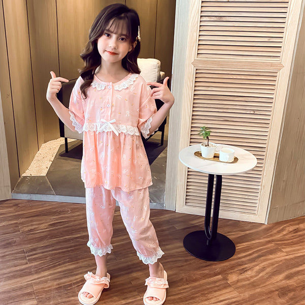 Pijama Infantil de Algodón Transpirable para Verano - Image 2