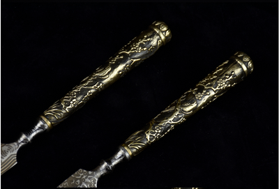 Cuchillo de Té Flor de Cerezo con Mango de Cobre y Acero Inoxidable - Image 3