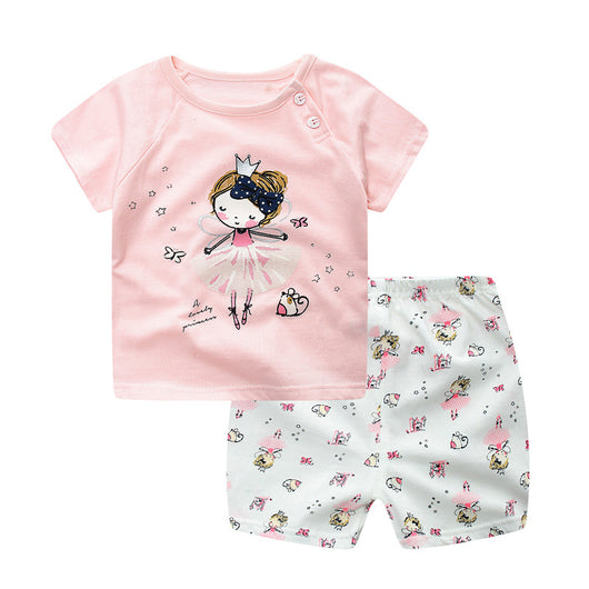 Conjunto de Verano para Niños y Niñas - Camiseta y Pantalón Corto de Algodón - Image 4