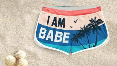 Pantalones Cortos de Playa para Parejas con Estampado Animal - Image 4