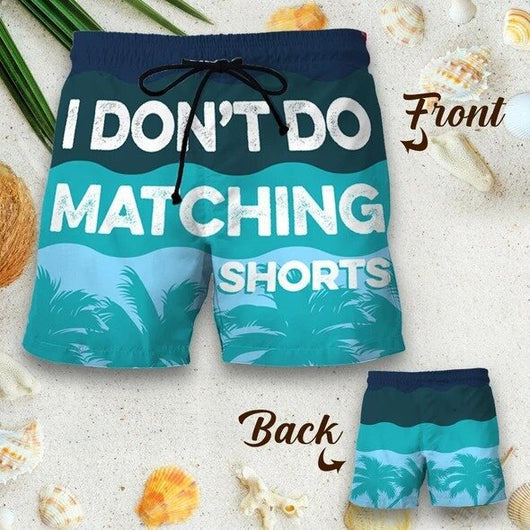 Pantalones Cortos de Playa para Parejas con Estampado Animal - Image 5