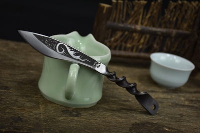 Aguja de Té Dragón de Fuego - Herramienta Premium