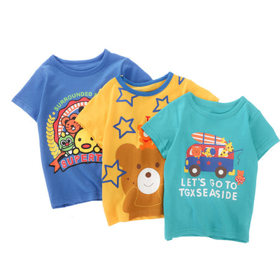 Playera Infantil de Algodón con Estampado Cartoon - Manga Corta Fresca y Cómoda - Image 16