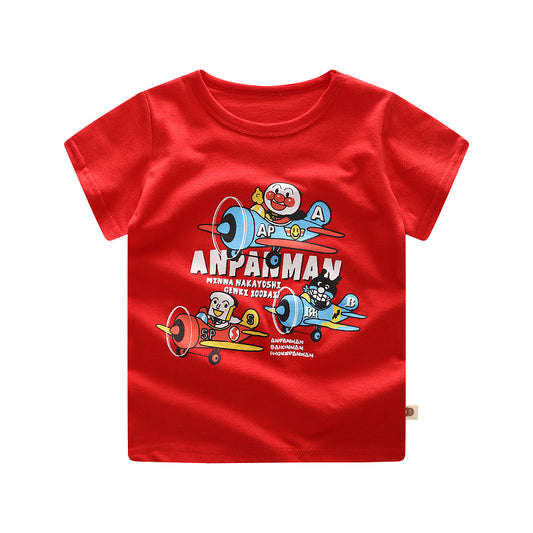 Playera Infantil de Algodón con Estampado Cartoon - Manga Corta Fresca y Cómoda - Image 2
