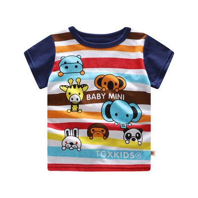 Playera Infantil de Algodón con Estampado Cartoon - Manga Corta Fresca y Cómoda - Image 10