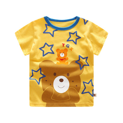 Playera Infantil de Algodón con Estampado Cartoon - Manga Corta Fresca y Cómoda - Image 11