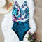 Traje de Baño Triangular Sexy de Una Pieza para Mujer