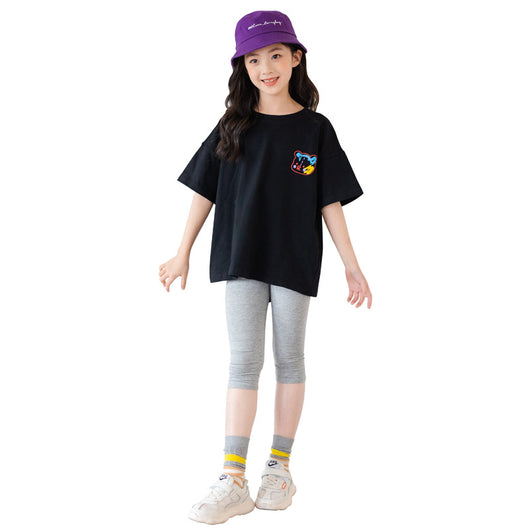 Playera Infantil de Manga Corta con Diseño Cartoon Moderno - Image 2