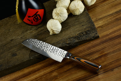 Cuchillo de Cocina Forjado con Mango de Madera - Image 9