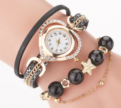 Reloj Pulsera de Perlas para Dama con Diamantes Digitales - Image 6