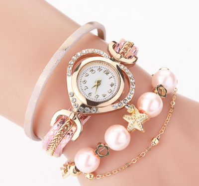 Reloj Pulsera de Perlas para Dama con Diamantes Digitales - Image 8