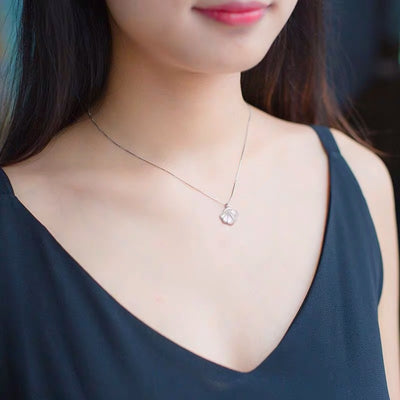 Collar de Plata Esterlina con Concha - Diseño Minimalista de Lujo - Image 10