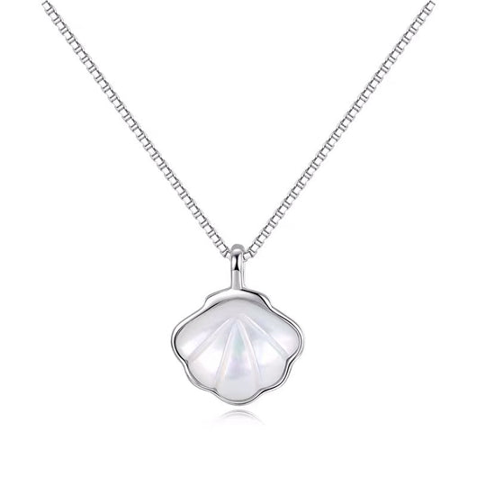 Collar de Plata Esterlina con Concha - Diseño Minimalista de Lujo - Image 7