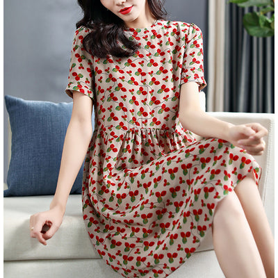 Vestido de Seda con Falda Vuelo - Cintura Ajustada - Image 7