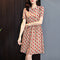 Vestido de Seda con Falda Vuelo - Cintura Ajustada