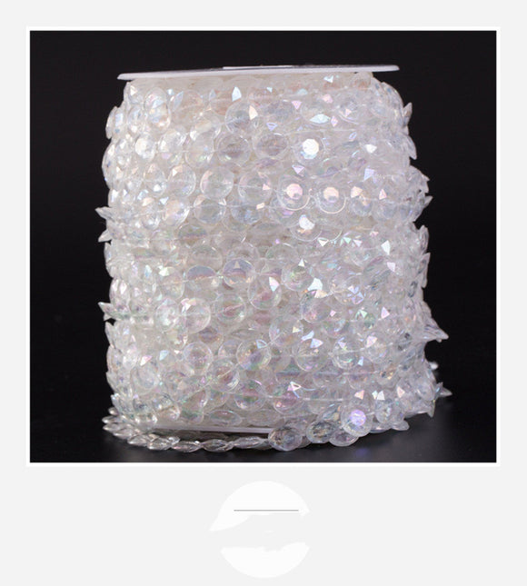 Cortina de Cuentas Acrílicas Diamante DIY - Guirlanda Decorativa