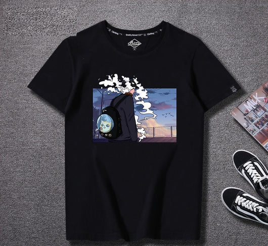Camiseta Hombre Estilo Harajuku Algodón Suelta Manga Corta - Image 14