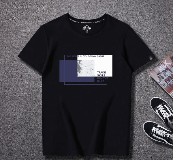 Camiseta Hombre Estilo Harajuku Algodón Suelta Manga Corta