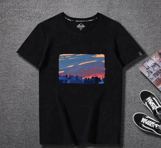 Camiseta Hombre Estilo Harajuku Algodón Suelta Manga Corta - Image 3