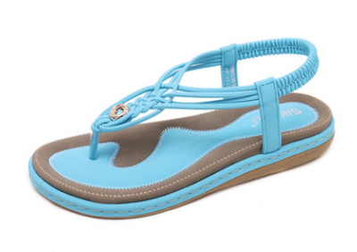 Sandalias Planas Trenzadas con Detalles Metálicos para Mujer - Image 3