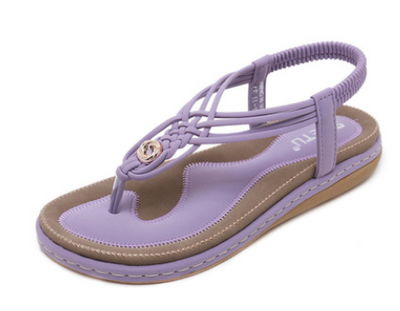 Sandalias Planas Trenzadas con Detalles Metálicos para Mujer - Image 4
