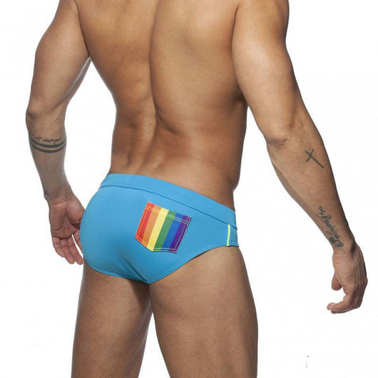 Bóxer de Baño Rainbow Ajustado Cintura Baja Hombre - Image 3