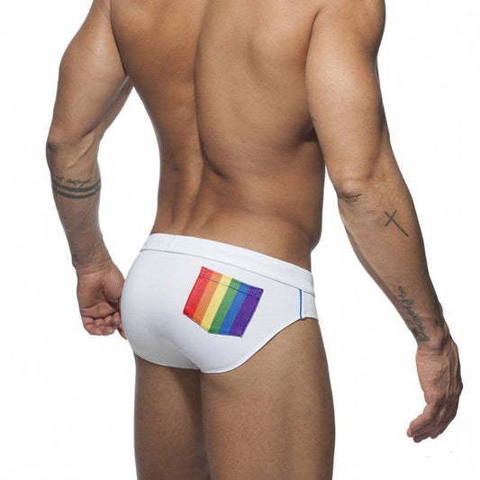 Bóxer de Baño Rainbow Ajustado Cintura Baja Hombre