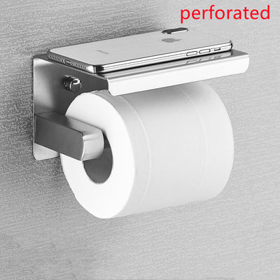 Soporte para Papel Higiénico con Repisa para Teléfono en Acero Inoxidable 304 - Image 8