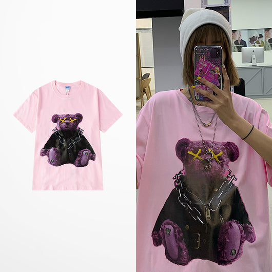 Camiseta Unisex Retro Japonés Oversized Cuello Redondo Manga Corta - Image 7