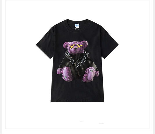 Camiseta Unisex Retro Japonés Oversized Cuello Redondo Manga Corta