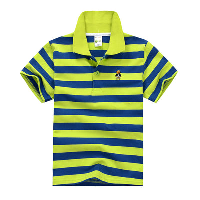 Polo Infantil de Algodón con Rayas y Cuello - Confort Premium - Image 25