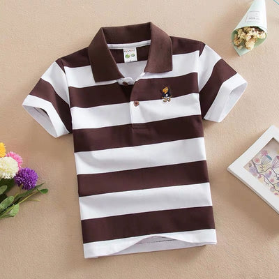 Polo Infantil de Algodón con Rayas y Cuello - CUHK - Image 20