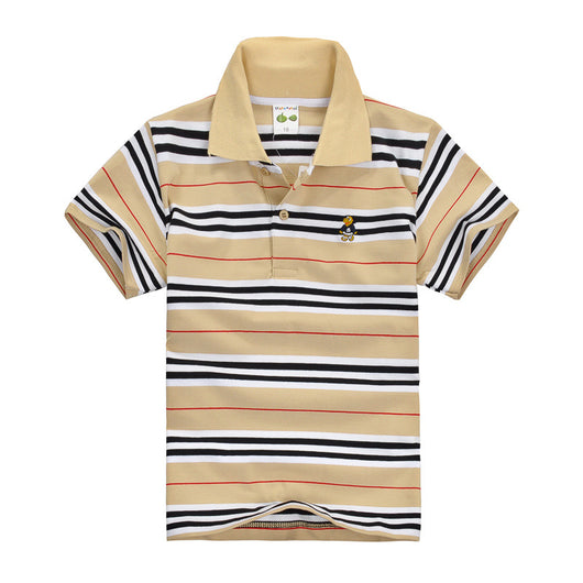 Polo Infantil de Algodón con Rayas y Cuello - CUHK - Image 31