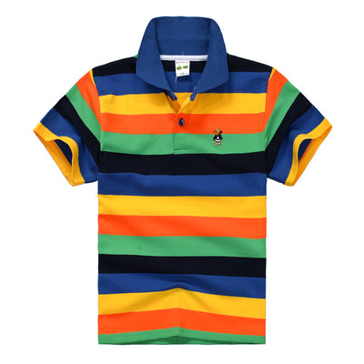 Polo Infantil de Algodón con Rayas y Cuello - CUHK - Image 9