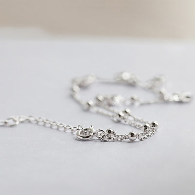 Pulsera de Tobillo Trébol de Cuatro Hojas en Plata Esterlina - Image 7