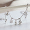 Four-leaf Clover Sterling Silver Plated Anklet