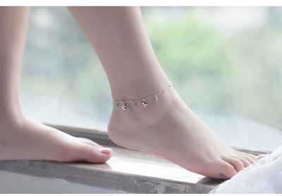 Pulsera de Tobillo Trébol de Cuatro Hojas en Plata Esterlina - Image 6