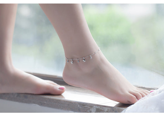 Pulsera de Tobillo Trébol de Cuatro Hojas en Plata Esterlina - Image 6
