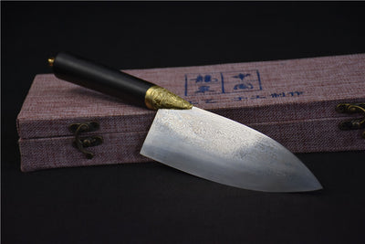 Cuchillo de Cocina Pequeño Acero Patrón Longquan - Image 10