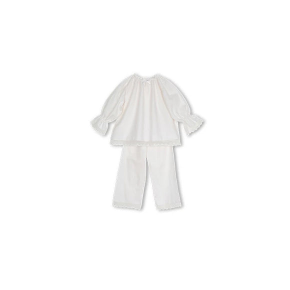Pijama Infantil para Niña con Detalles de Encaje