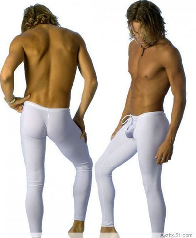 Pantalones Largos Ajustados Blancos para Hombre - Diseño Moderno y Cómodo - Image 3