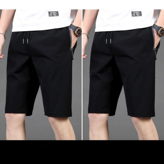 Pantalones Cortos Deportivos de Seda Helada para Hombre - Modelo Cinco Puntos - Image 6