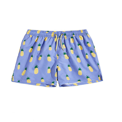 Shorts Deportivos Casuales con Estampado de Frutas y Malla Triangular - Image 4