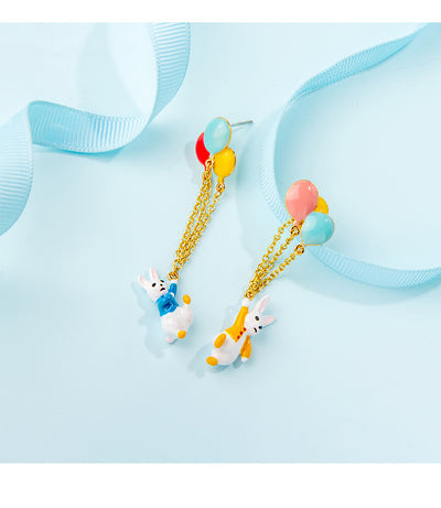 Aretes Conejo Coloridos de Moda - Image 10