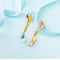 Niche Colorful Balloon Bunny Earrings Studs