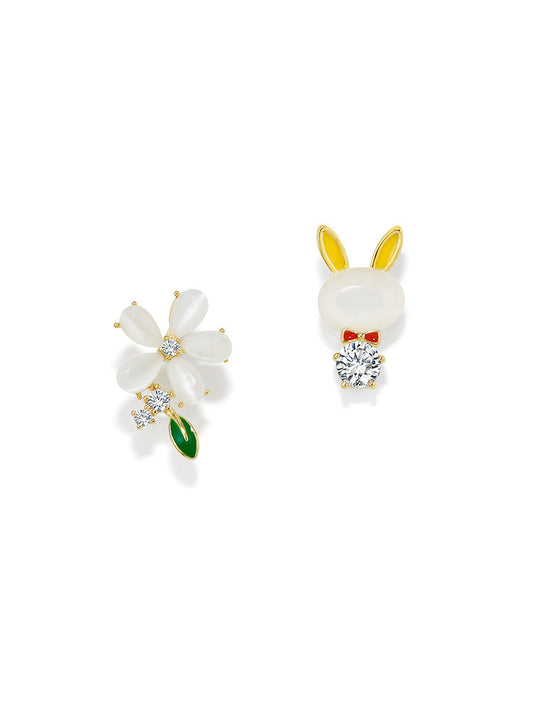 Aretes Delicados de Conejito - Joyería Elegante y Femenina