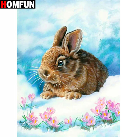 Pintura de Diamantes 3D Conejo - Kit Completo de Bordado de Diamantes Cuadrados - Image 11