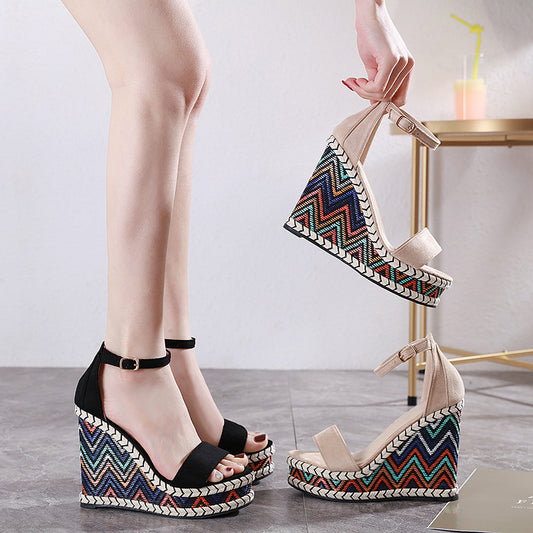 Sandalias Plataforma Mujer Estilo Coreano Verano Zapatos Tipo Muffin - Image 2