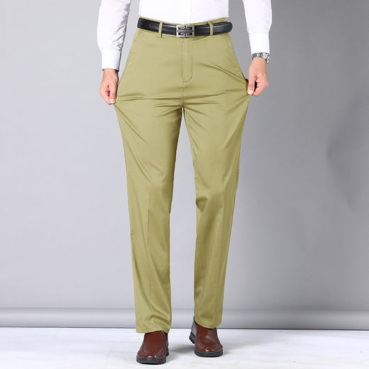 Pantalones Casuales de Algodón para Hombre - Corte Recto y Cómodo - Image 8