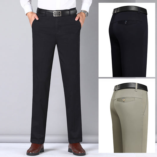 Pantalones Casuales de Algodón para Hombre - Corte Recto y Cómodo - Image 11